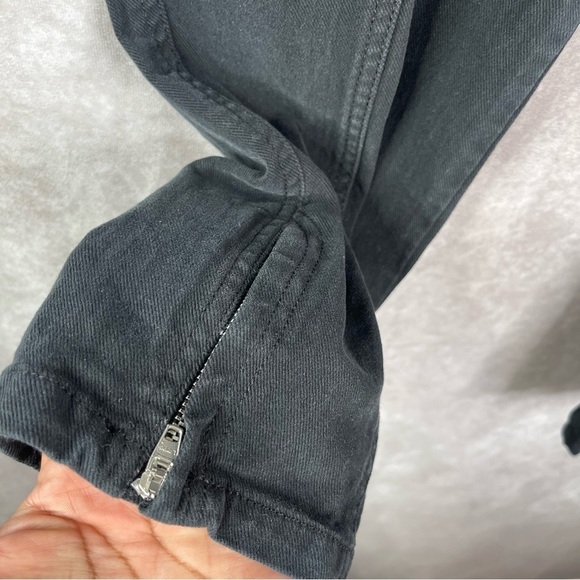 Weekend MaxMara Slim Fit Stretch W11 Pants In Black Women's Size US 12 - Picture 5 of 7